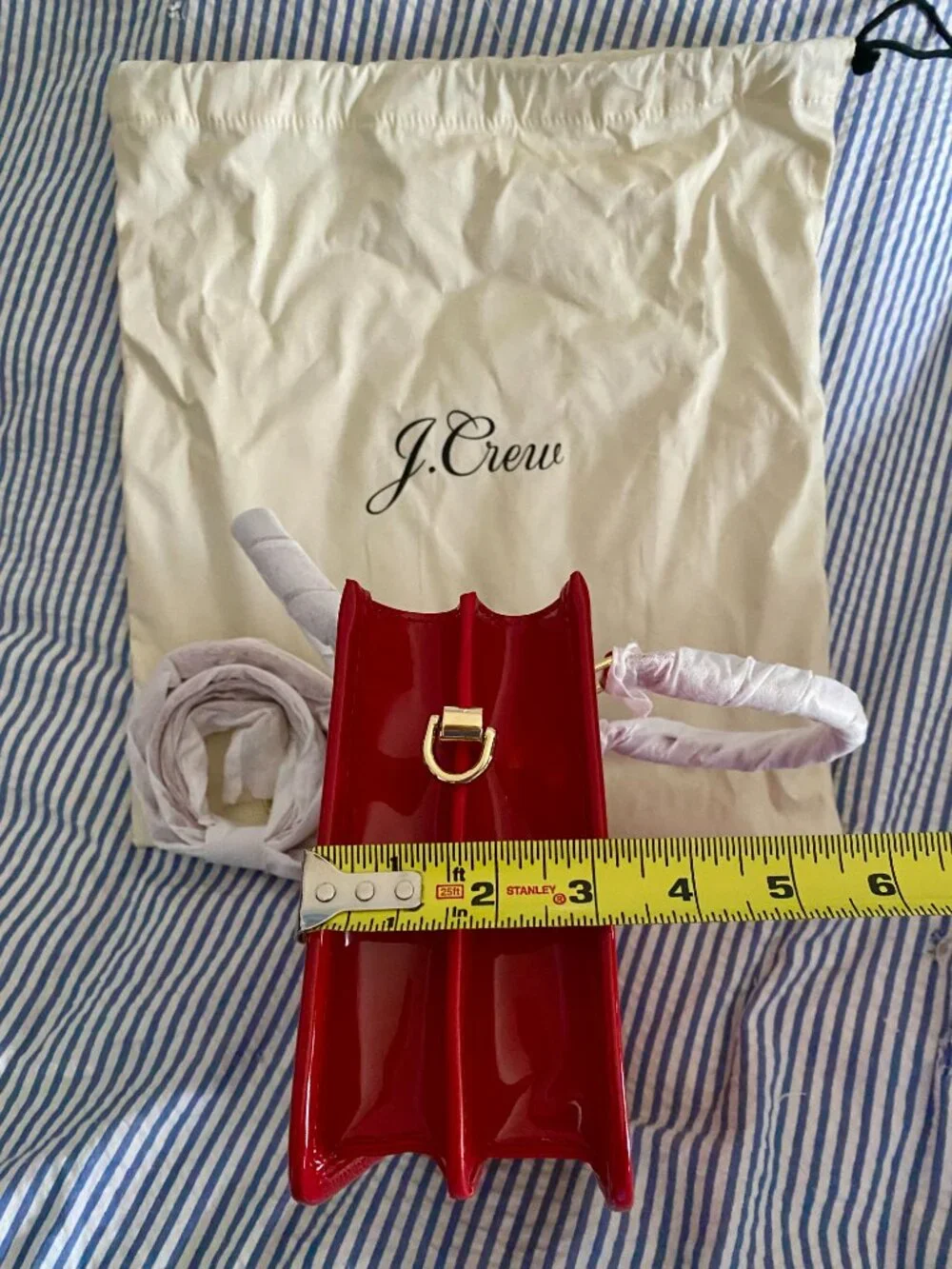 J. Crew Vienna Lady Bag in patent leather (red)